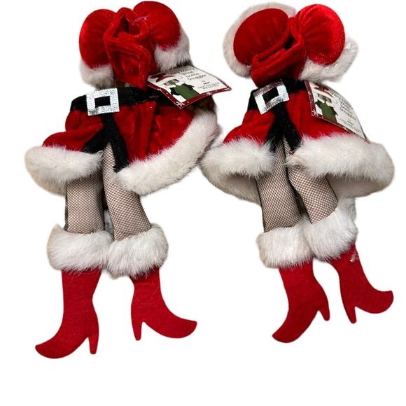 Ganz Very Merry Wine Bottle Snuggler Set of 2 - Picture 2 of 6